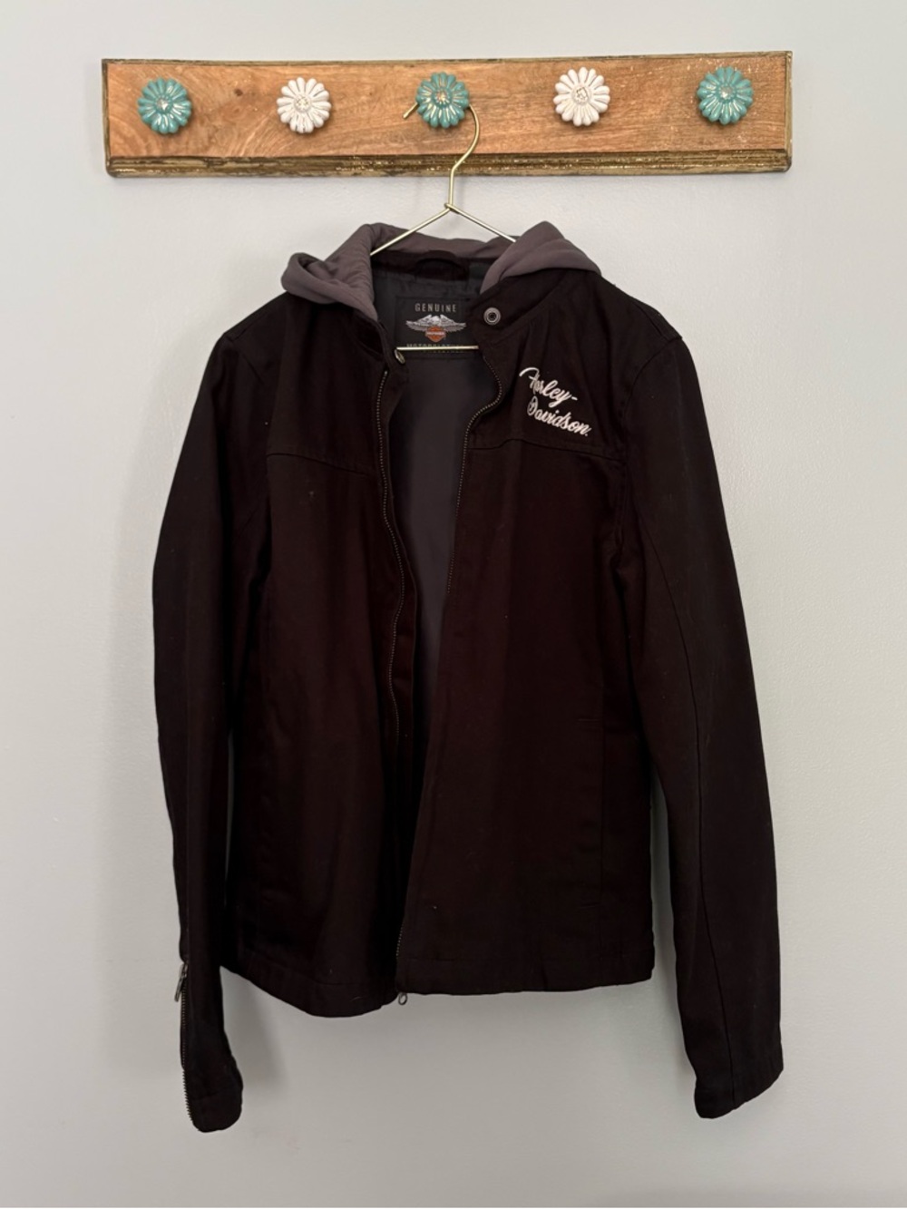 Harley-Davidson Women’s Black Hooded Jacket